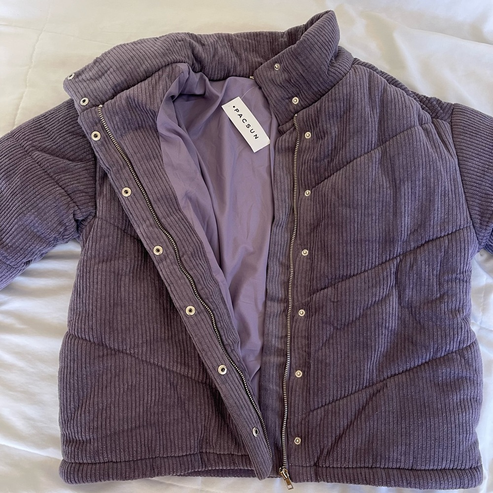 Womens Pacsun Faded Purple Quilted Jacket Size Small BRAND NEW with tag